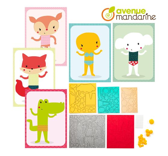 Boîte créative Avenue Mandarine « Gommettes et textures »