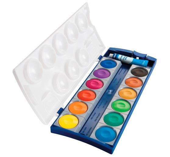Set de peinture à l'eau avec 20 couleurs en tube de 10 ml