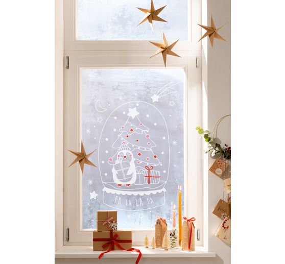Fensterbilder Vorlagen "Cosy Winter"