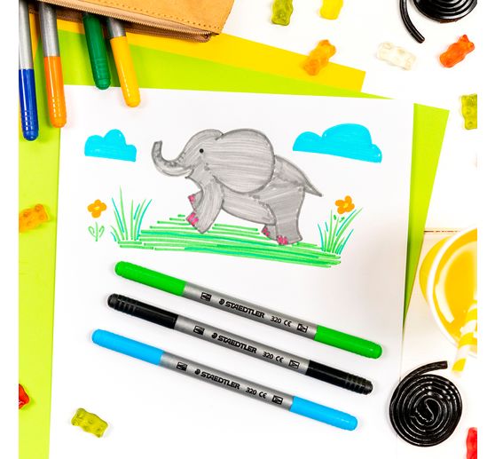 Feutres de coloriage double pointe STAEDTLER Noris