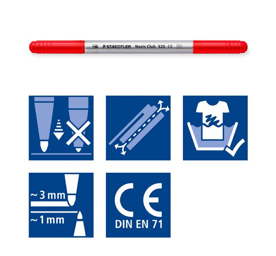 Feutres de coloriage double pointe STAEDTLER Noris
