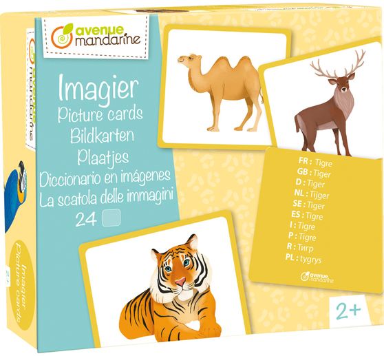 Jeu éducatif imagier multilingue « Animaux sauvages »