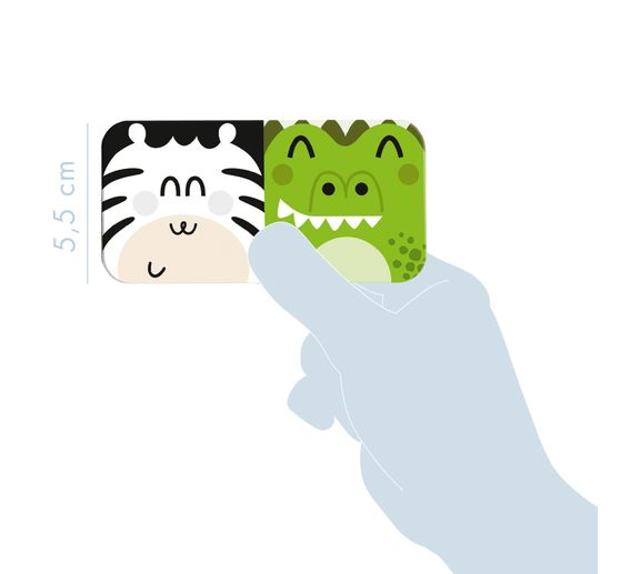 Jeu éducatif domino « Animaux et textures »