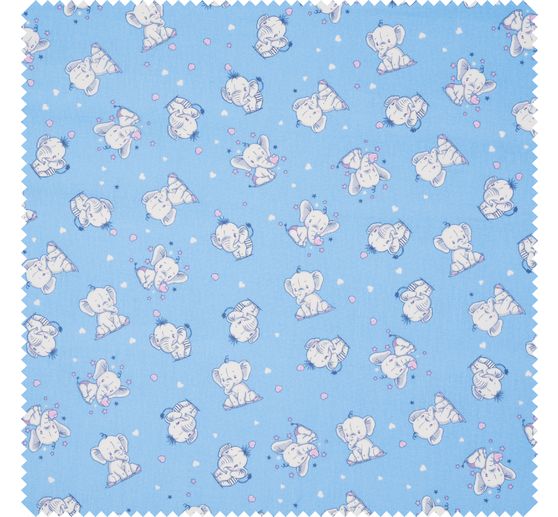 Cotton fabric "Little elephants"