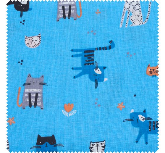 Cotton fabric "Cats"