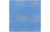 Crinkle muslin cotton fabric with silver effect "Block Stripes-Azure"