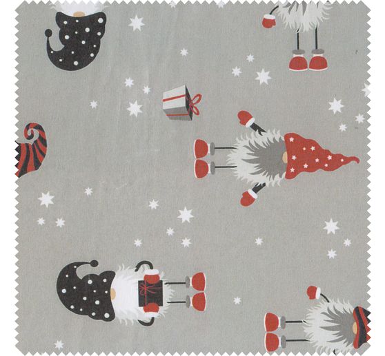 Cotton fabric "Christmas gnome"
