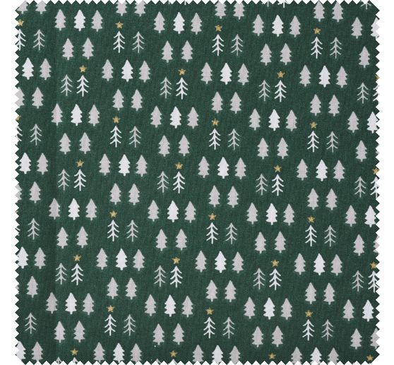 Cotton fabric "Firs Green", fabrics by the meter