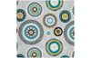 Motif fabric linen look "Mandala circles"
