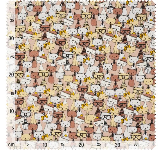 Baumwoll-Stoff "Funny Cats"