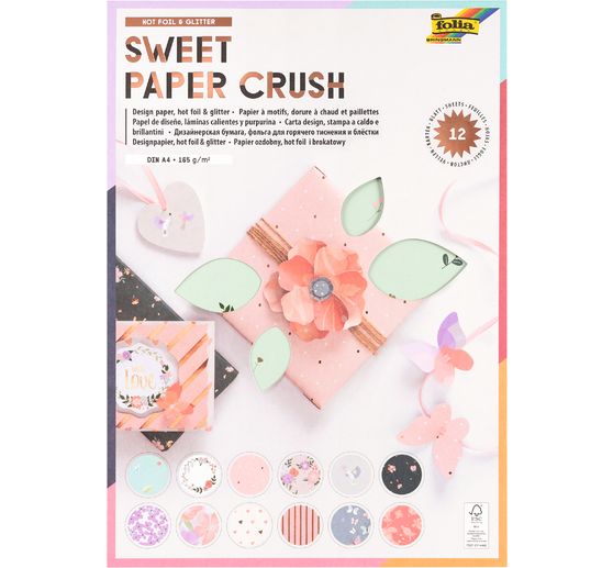 Designpapierblock "Sweet Paper Crush Hotfoil & Glitter"