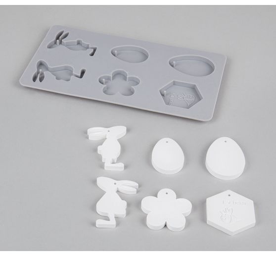 Moule en silicone « Amis de Pâques & abeille »