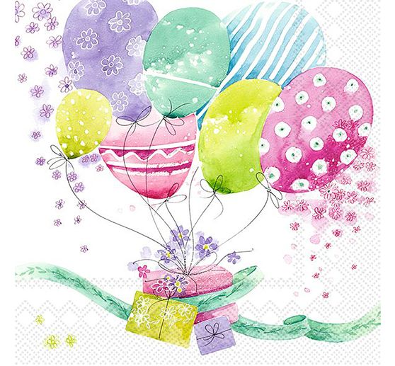 Serviette « Ballon Mix »