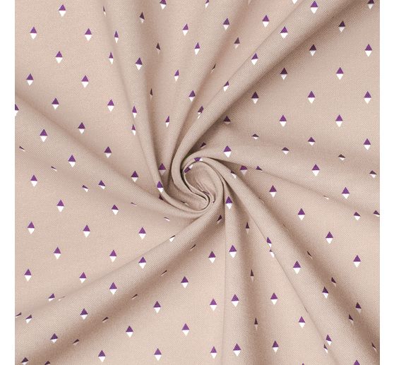 Tissu coton au mètre « Brilliant », Losange