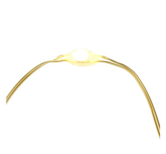 Micro-LED-Lichterkette, mit Timer, goldfarbener Draht, 10 LEDs