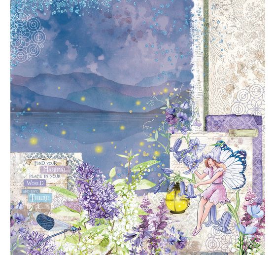 Scrapbook-Papier "Enchanted Land"