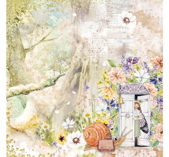 Scrapbook-Papier "Enchanted Land"