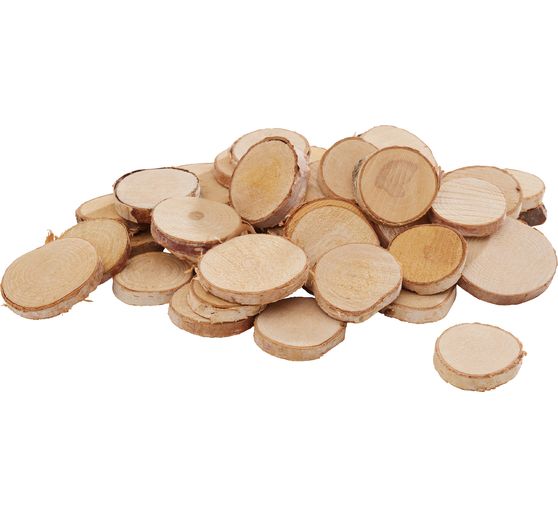 Assortiment de rondelles de bouleau VBS « Rond »