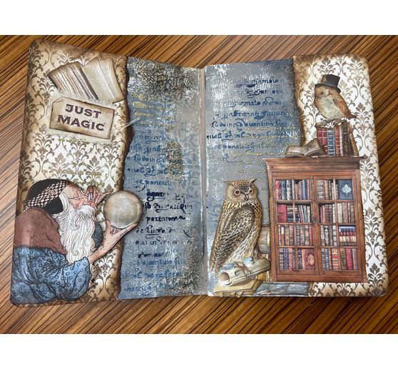 Scrapbook-Block "Vintage Library"