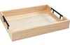 VBS Wooden tray "Rustika" with metal handles