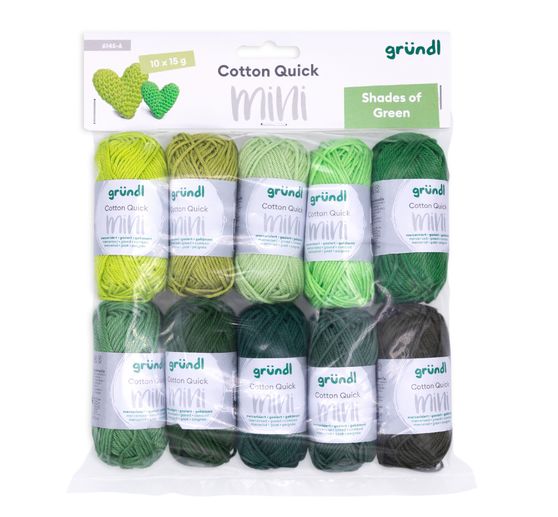Fils Gründl Coton Quick minis « Shades of Green »