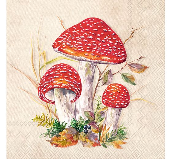 Napkins "Red toadstools"