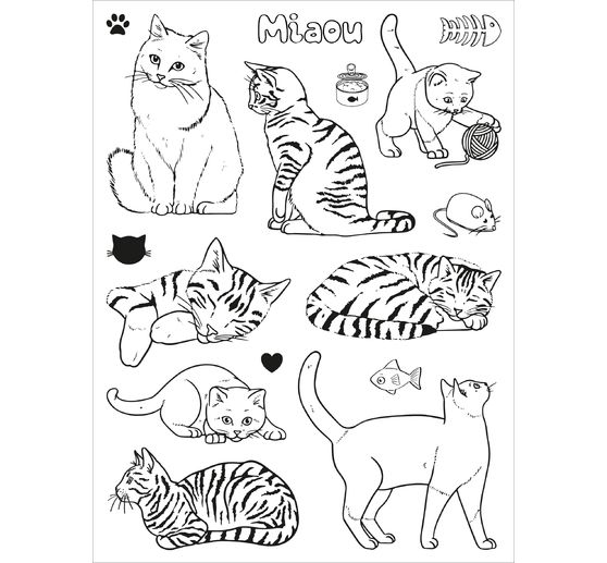 Stempel-Set "Katzen"