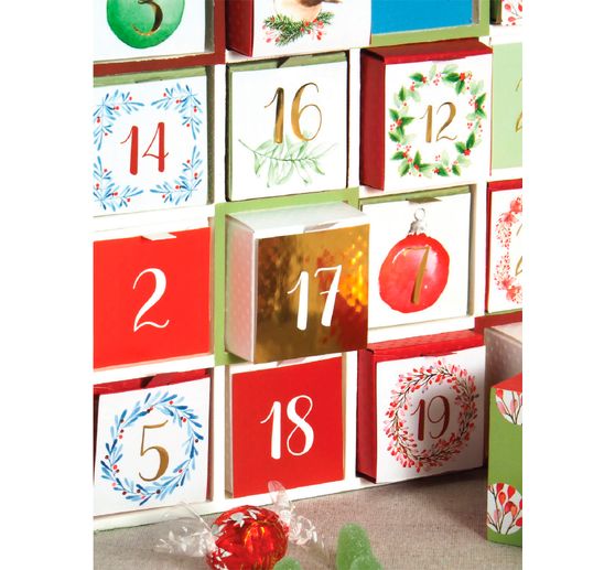 Sticker advent numbers "XMAS Berries"
