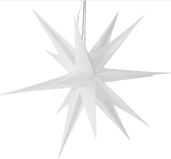 LED 3D star "Wega", White