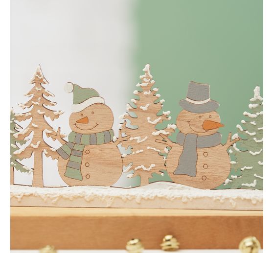 Déco en bois à emboîter VBS « Bonshommes de neige »