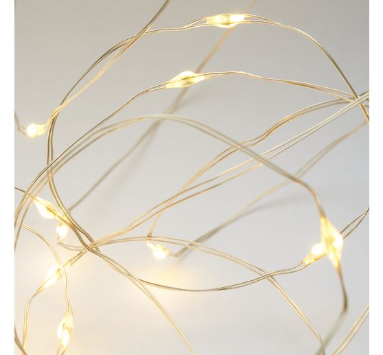 Outdoor Micro-LED-Lichterkette, mit Fernbedienung, 50 LEDs