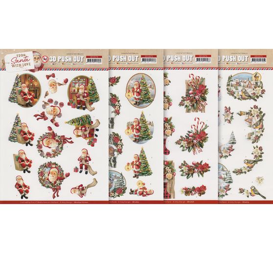 Set de motifs 3D pré-estampés « From Santa with love »