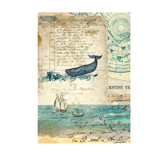 Motif straw silk Backgrounds "Around the World", set of 8