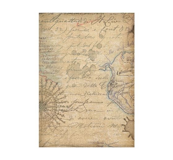 Motif straw silk Backgrounds "Around the World", set of 8