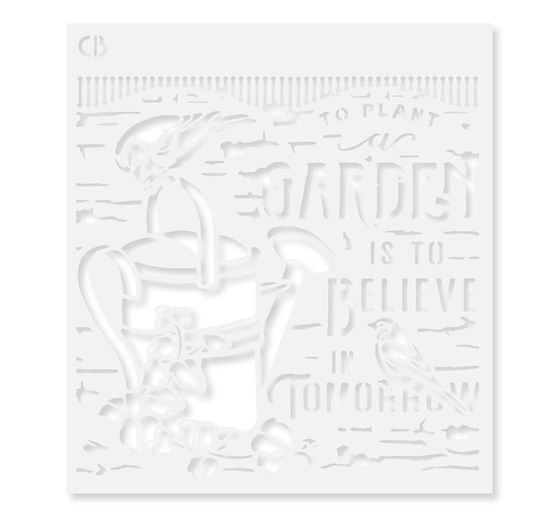 Pochoir « Garden time »