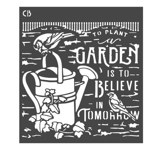Pochoir « Garden time »
