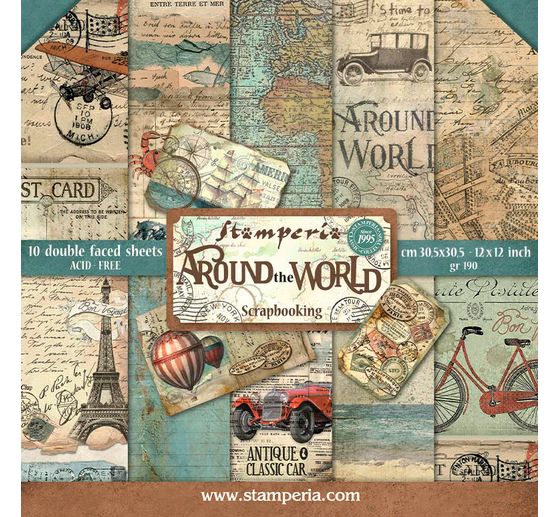 Bloc de scrapbooking « Around the World »