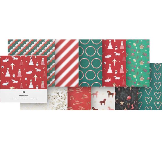Folding paper "Christmas Rocks!", assorted