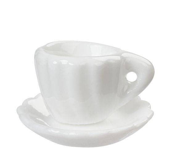 Miniature cup with saucer