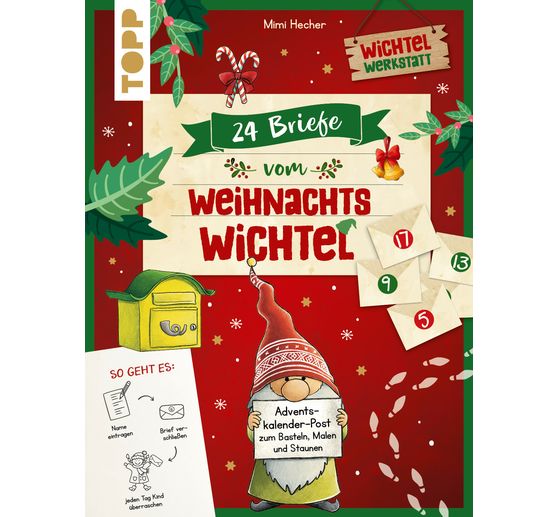 Livre « 24 Briefe vom Weihnachtswichtel Adventskalenderbuch »