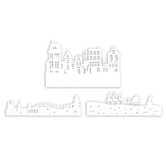 VBS Papier-Silhouette "Weihnachtsdorf"