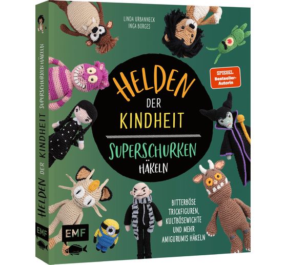 Livre « Helden der Kindheit - Das Häkelbuch der Superschurken »