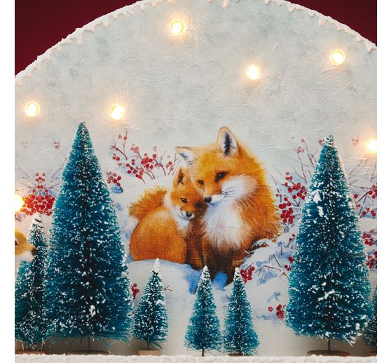 Serviette "Fuchsfamilie"
