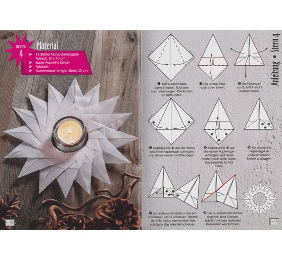 Livre "Winterliche Faltsterne"