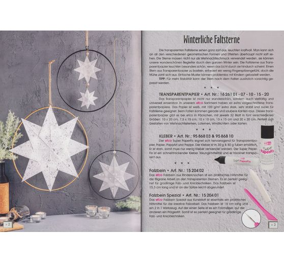 Livre "Winterliche Faltsterne"