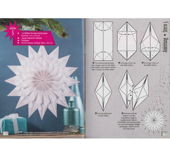 Livre "Winterliche Faltsterne"