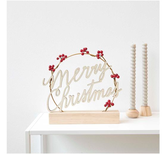 Holzschriftzug "Merry Christmas"
