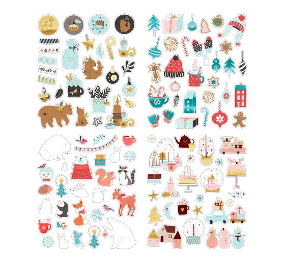 Glitzersticker-Set "Winter"
