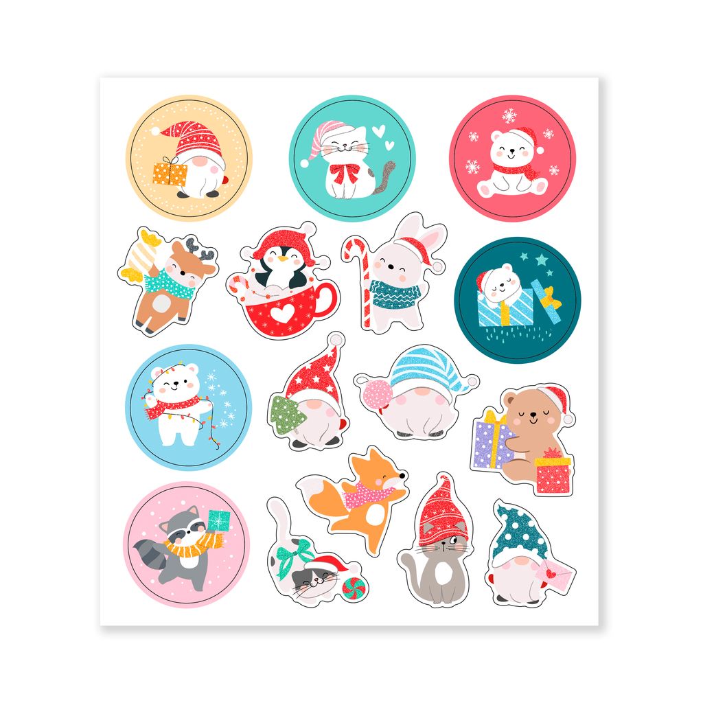 Stickers « Animaux de Noël » - VBS Hobby