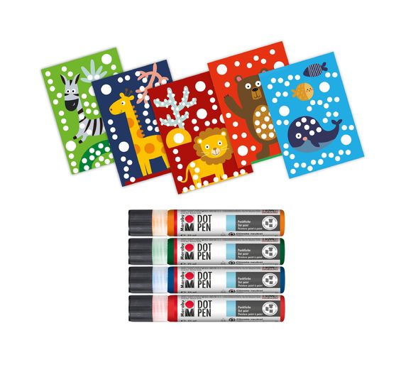 Marabu KiDS Dot Pen Set "Tiere"